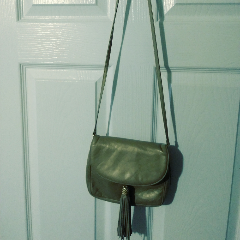 Ganson Like New Condition Faux Leather Bag.